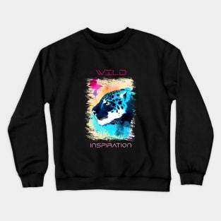 Jaguar Wild Nature Animal Colors Art Painting Crewneck Sweatshirt